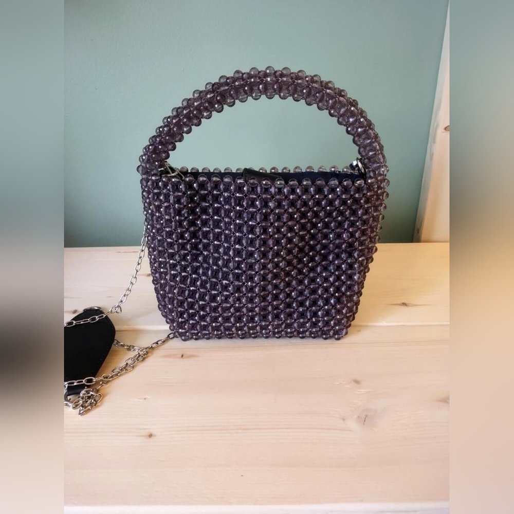 Bouffants and Broken Hearts by Kendra Dandy Viral Beaded Skull Shoulder Bag - Picture 3 of 4